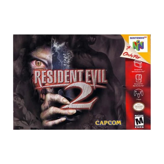 Representative pre-owned Resident Evil 2 (Nintendo 64), white product reference.
