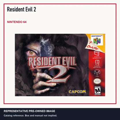 Representative pre-owned Resident Evil 2 (Nintendo 64), minimal product layout.