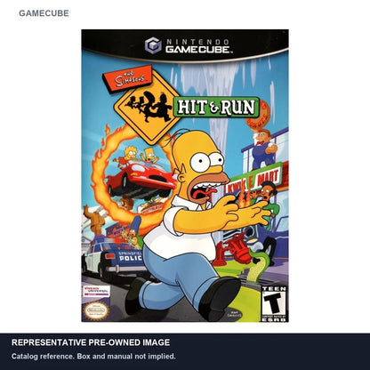 Representative pre-owned The Simpsons Hit and Run (GameCube), white product reference.