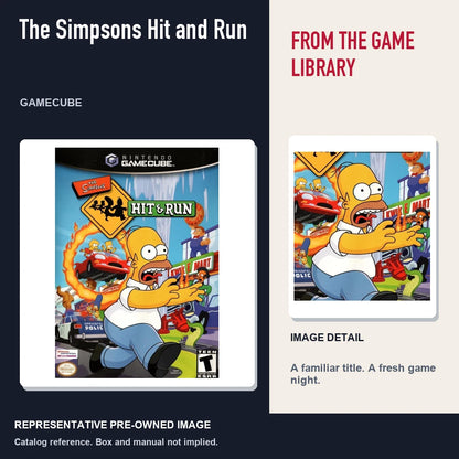 Representative pre-owned The Simpsons Hit and Run (GameCube), editorial image and detail.