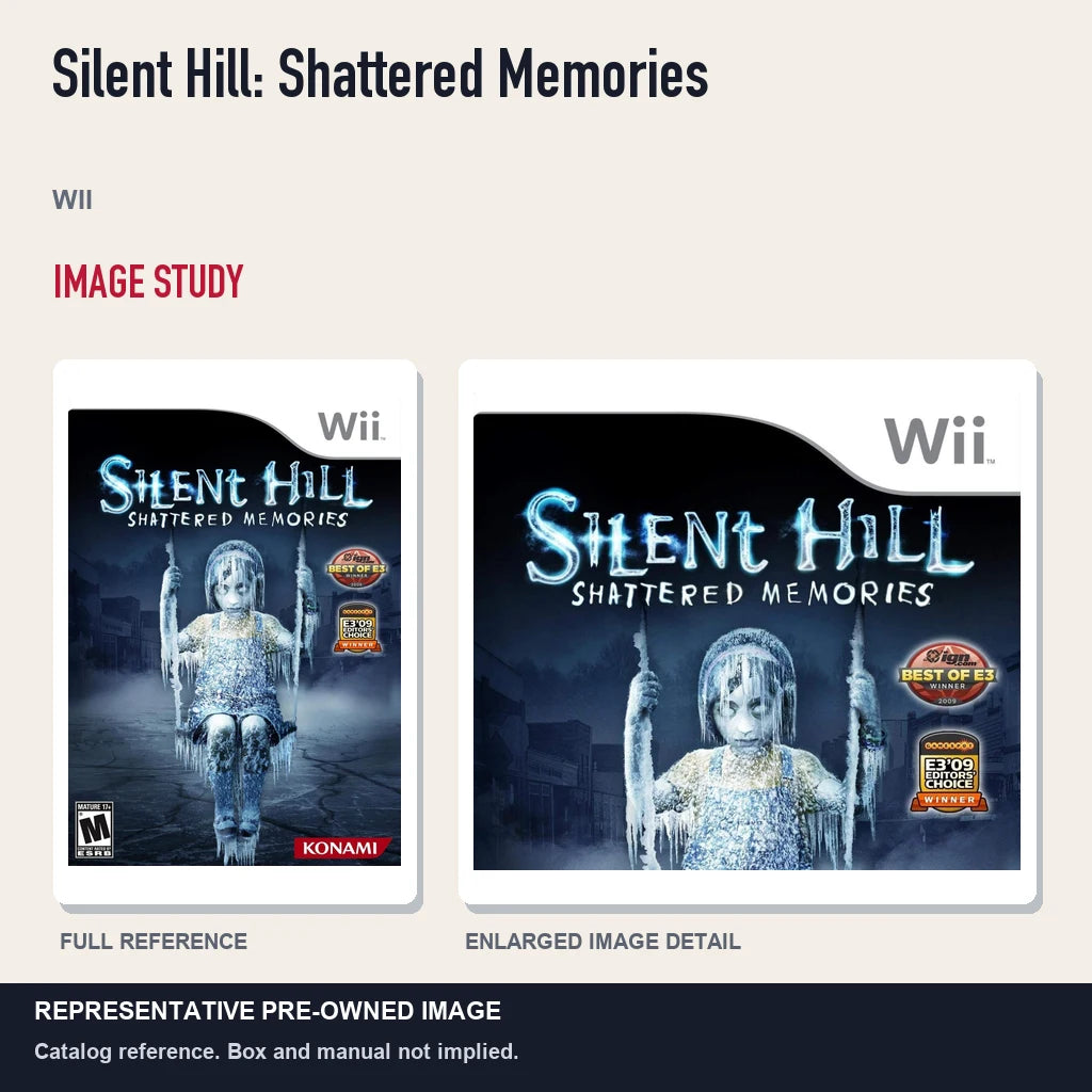 Representative pre-owned Silent Hill: Shattered Memories (Wii), full image and detail.