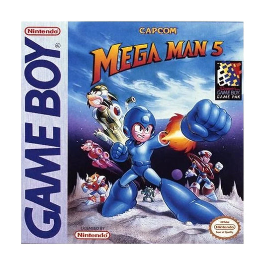 Representative pre-owned Mega Man 5 (Game Boy), white product reference.