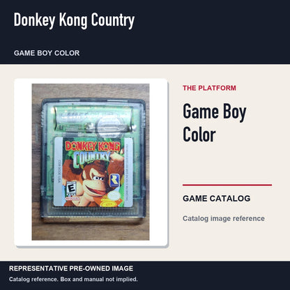 Representative pre-owned Donkey Kong Country (Game Boy Color), platform product layout.