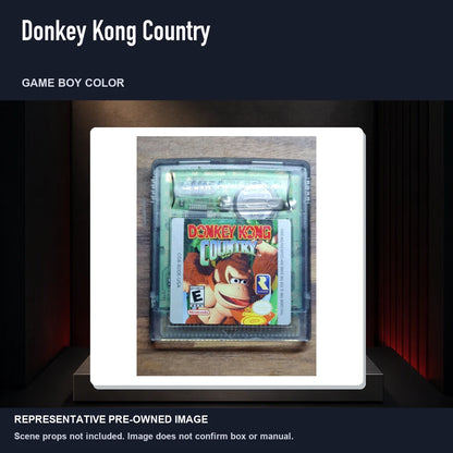 Representative pre-owned Donkey Kong Country (Game Boy Color), product image on a display panel.
