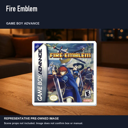 Representative pre-owned Fire Emblem (Game Boy Advance), product image in a styled room scene.