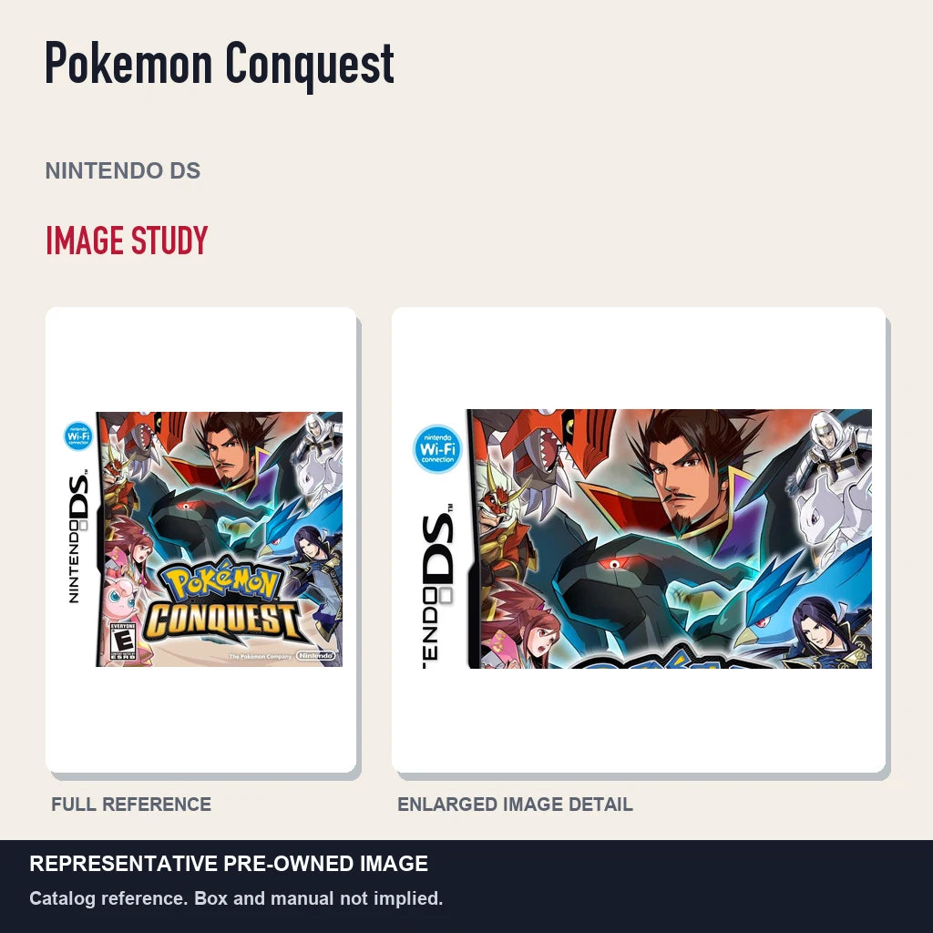 Representative pre-owned Pokemon Conquest (Nintendo DS), full image and detail.