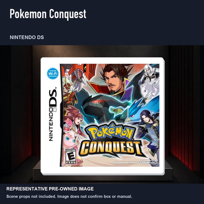 Representative pre-owned Pokemon Conquest (Nintendo DS), product image on a display panel.