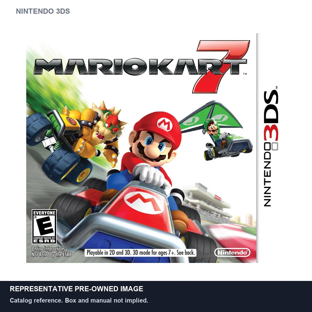 Representative pre-owned Mario Kart 7 (Nintendo 3DS), white product reference.