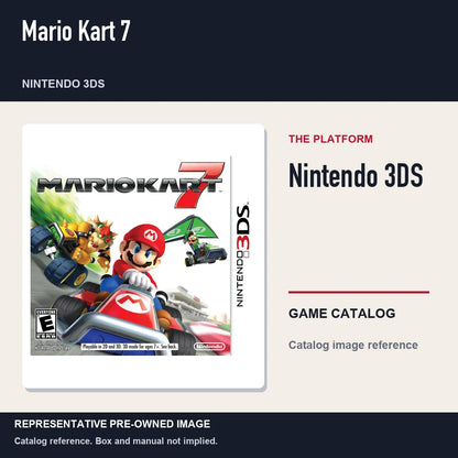 Representative pre-owned Mario Kart 7 (Nintendo 3DS), platform product layout.