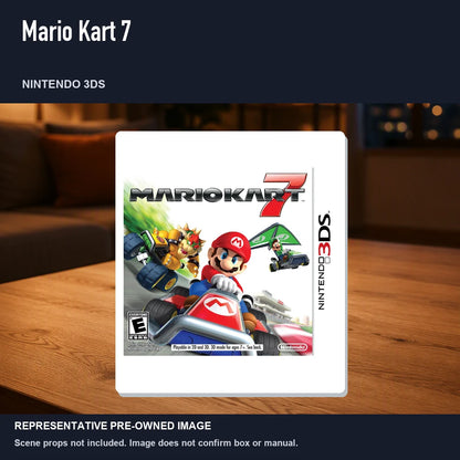 Representative pre-owned Mario Kart 7 (Nintendo 3DS), product image in a styled room scene.