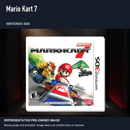 Representative pre-owned Mario Kart 7 (Nintendo 3DS), product image on a display panel.