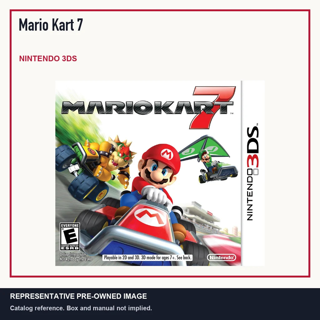 Representative pre-owned Mario Kart 7 (Nintendo 3DS), minimal product layout.