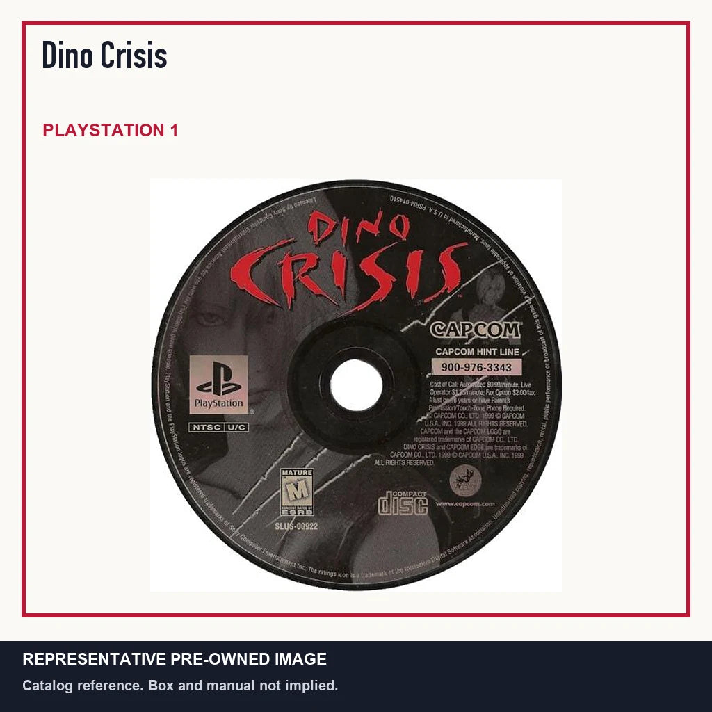 Representative pre-owned Dino Crisis (PlayStation 1), minimal product layout.