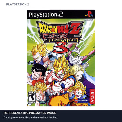 Representative pre-owned Dragon Ball Z Budokai Tenkaichi 3 (PlayStation 2), white product reference.