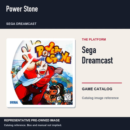 Representative pre-owned Power Stone (Sega Dreamcast), platform product layout.