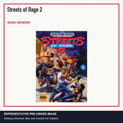 Representative pre-owned Streets of Rage 2 (Sega Genesis), minimal product layout.