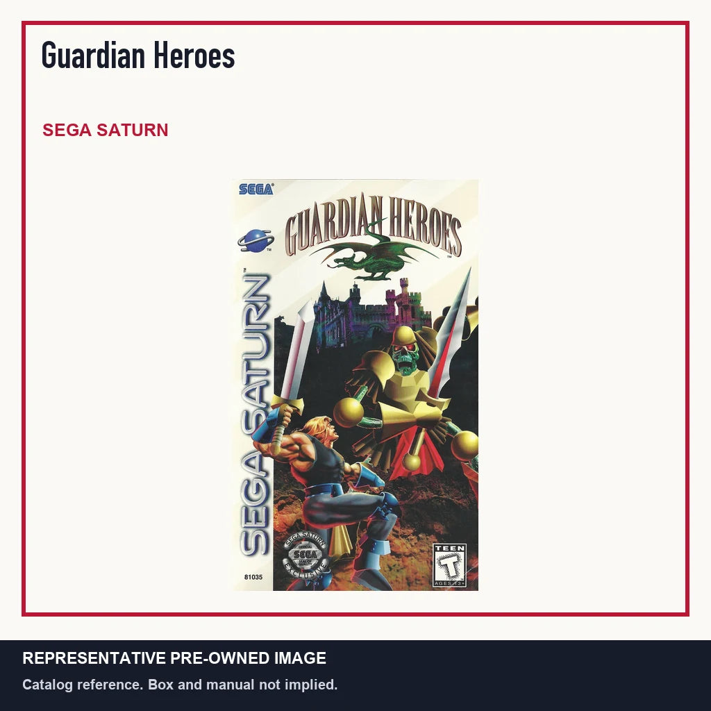 Representative pre-owned Guardian Heroes (Sega Saturn), minimal product layout.
