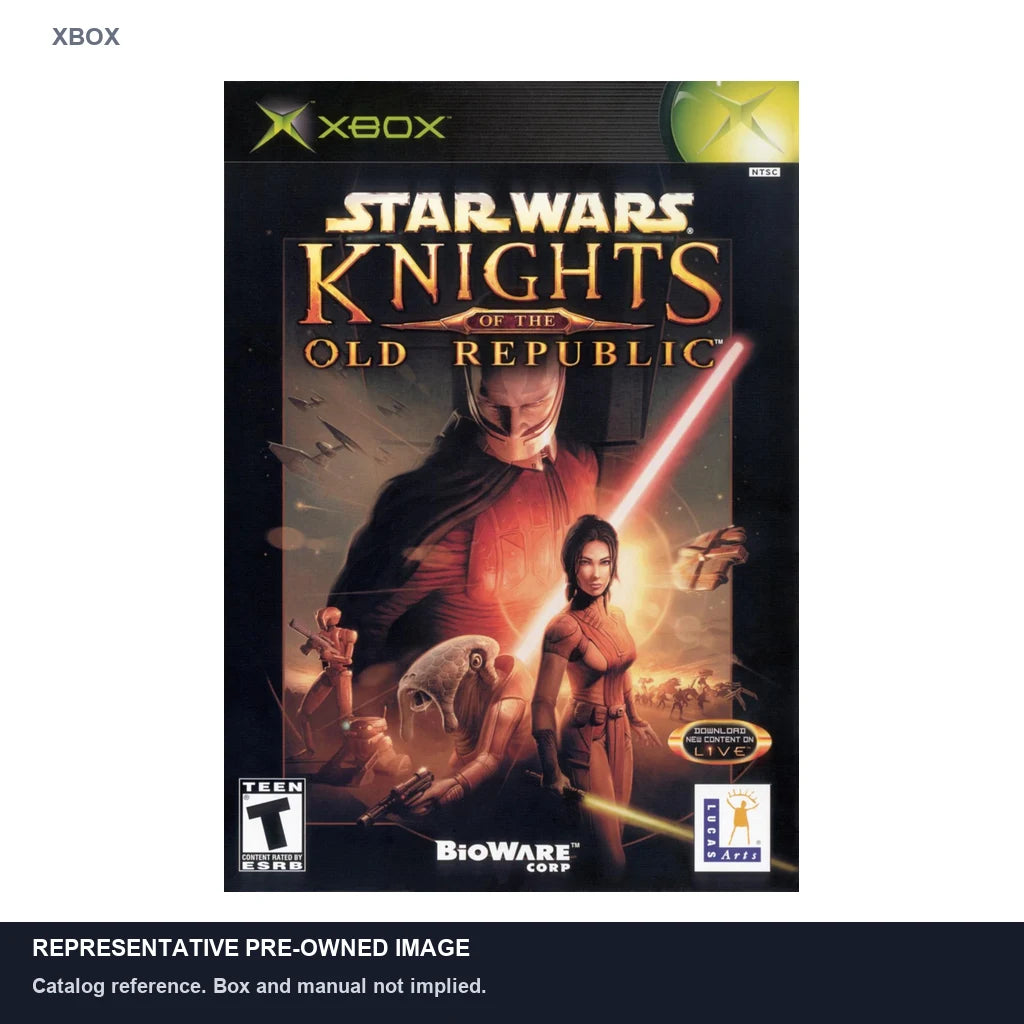 Representative pre-owned Star Wars Knights of the Old Republic (Xbox), white product reference.