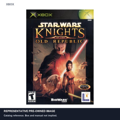 Representative pre-owned Star Wars Knights of the Old Republic (Xbox), white product reference.
