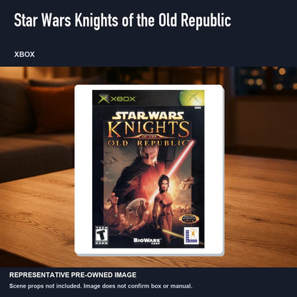 Representative pre-owned Star Wars Knights of the Old Republic (Xbox), product image in a styled room scene.