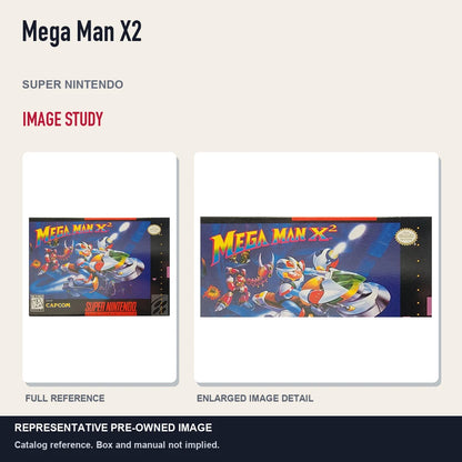 Representative pre-owned Mega Man X2 (Super Nintendo), full image and detail.