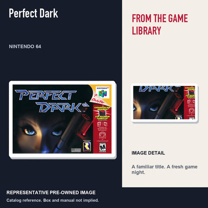 Representative pre-owned Perfect Dark (Nintendo 64), editorial image and detail.