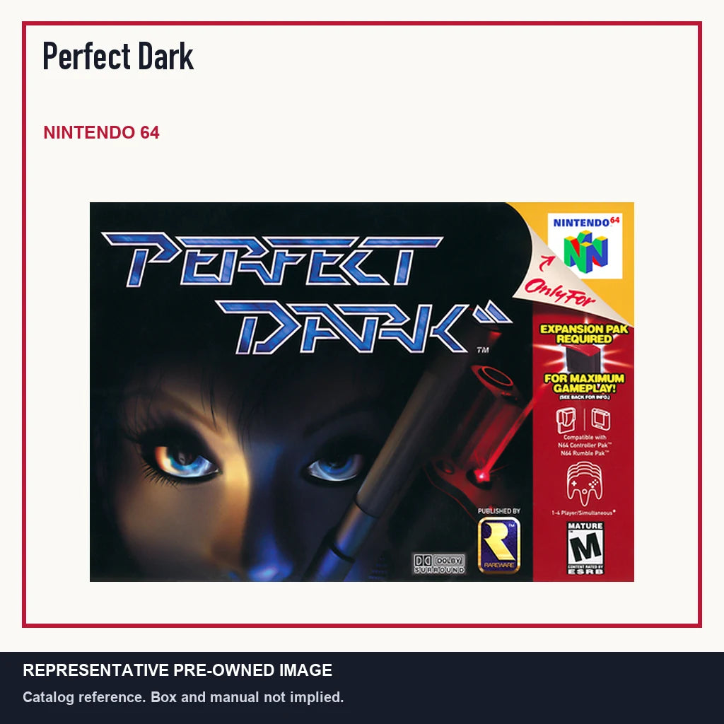 Representative pre-owned Perfect Dark (Nintendo 64), minimal product layout.