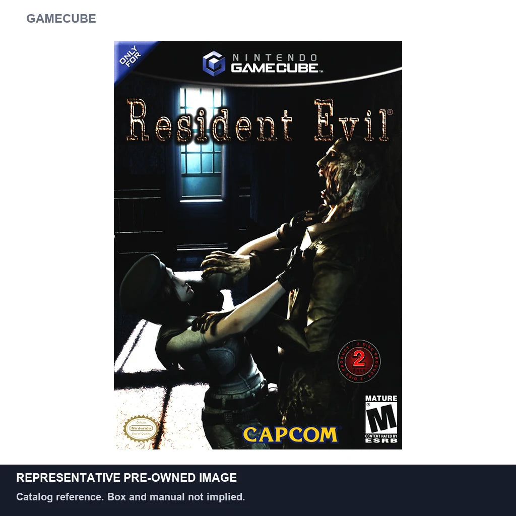 Representative pre-owned Resident Evil (GameCube), white product reference.
