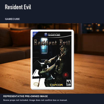 Representative pre-owned Resident Evil (GameCube), product image in a styled room scene.