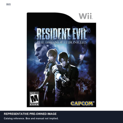 Representative pre-owned Resident Evil: The Darkside Chronicles (Wii), white product reference.