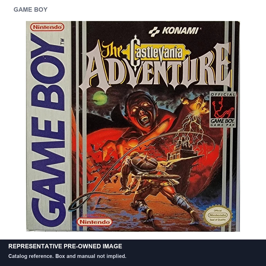 Representative pre-owned Castlevania Adventure (Game Boy), white product reference.