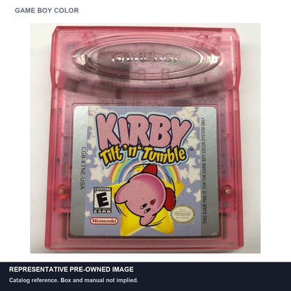 Representative pre-owned Kirby Tilt and Tumble (Game Boy Color), white product reference.
