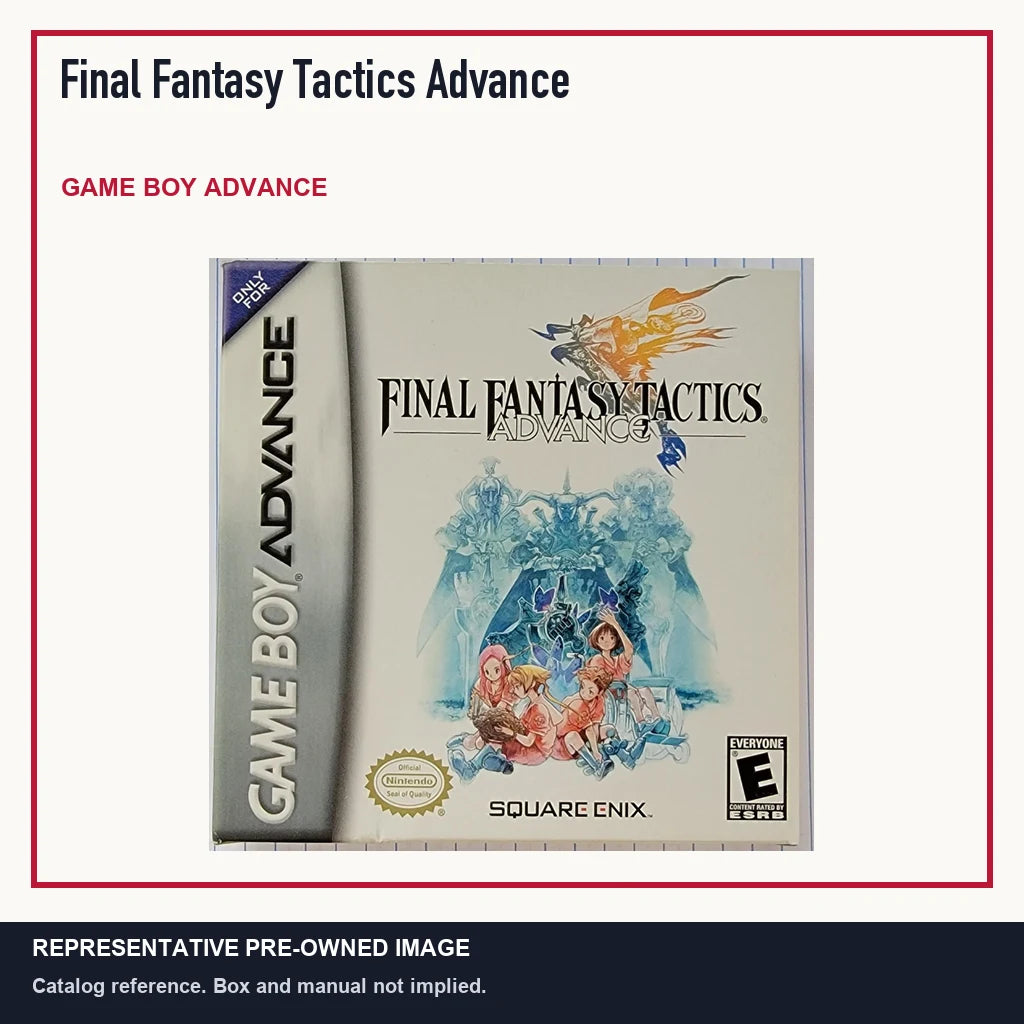 Representative pre-owned Final Fantasy Tactics Advance (Game Boy Advance), minimal product layout.