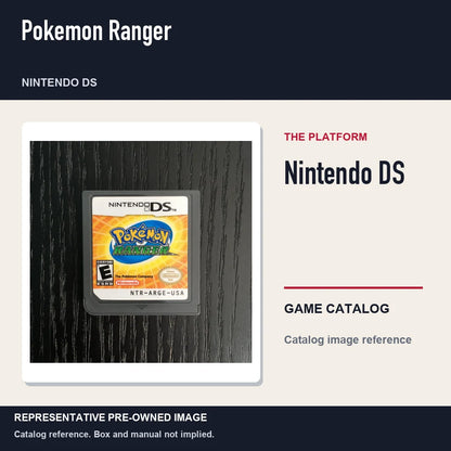 Representative pre-owned Pokemon Ranger (Nintendo DS), platform product layout.