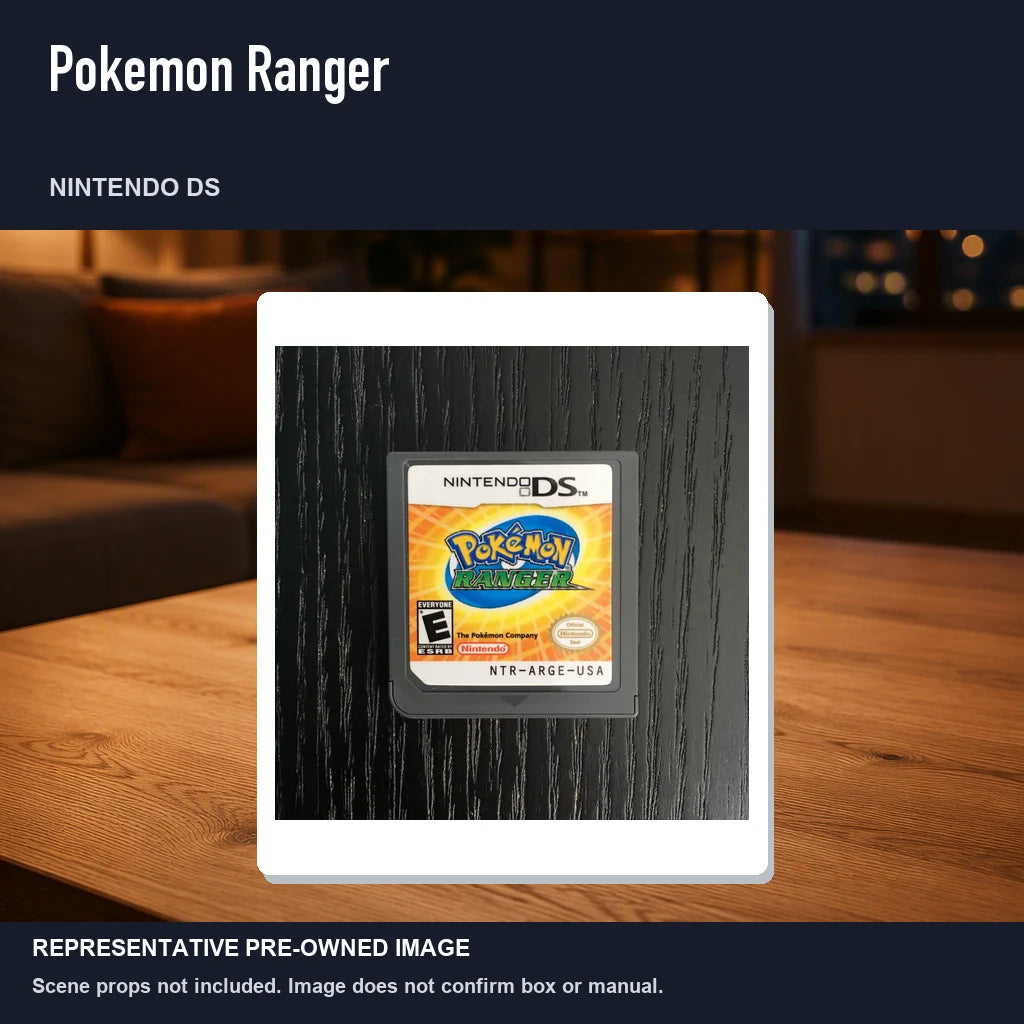 Representative pre-owned Pokemon Ranger (Nintendo DS), product image in a styled room scene.