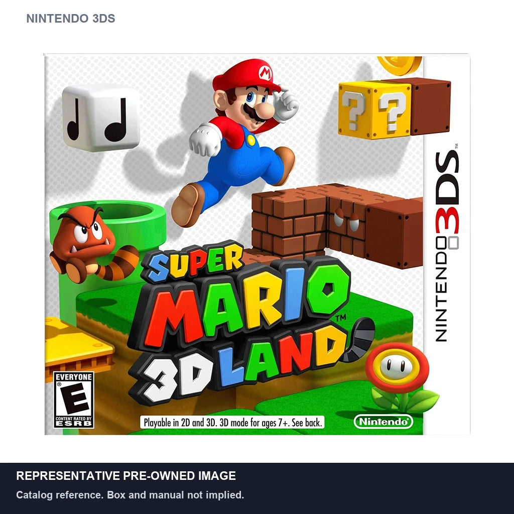 Representative pre-owned Super Mario 3D Land (Nintendo 3DS), white product reference.