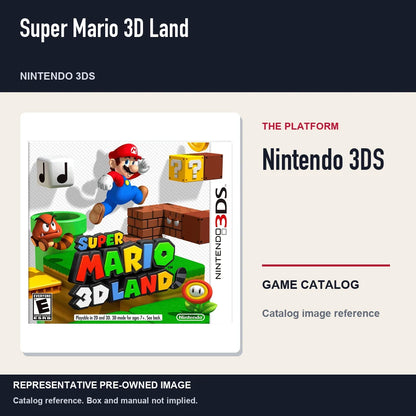 Representative pre-owned Super Mario 3D Land (Nintendo 3DS), platform product layout.