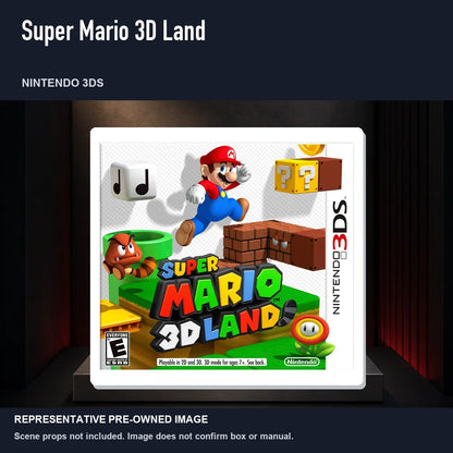 Representative pre-owned Super Mario 3D Land (Nintendo 3DS), product image on a display panel.