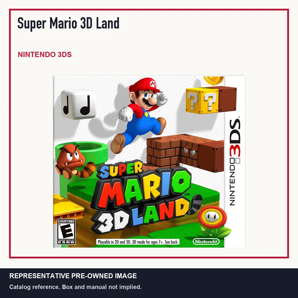 Representative pre-owned Super Mario 3D Land (Nintendo 3DS), minimal product layout.