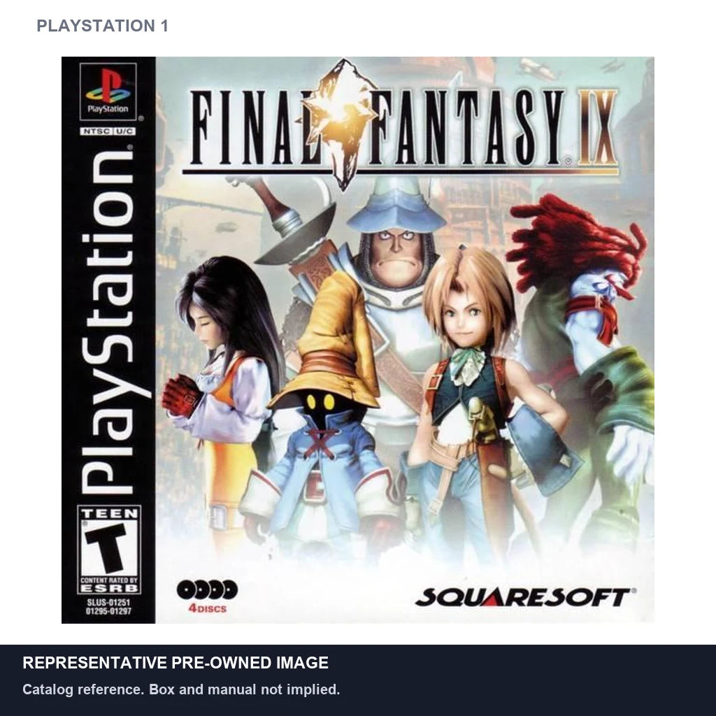 Representative pre-owned Final Fantasy IX (PlayStation 1), white product reference.