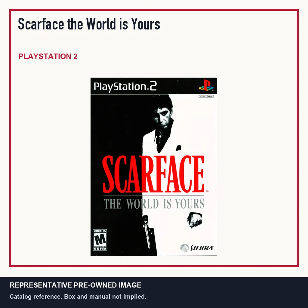 Representative pre-owned Scarface the World is Yours (PlayStation 2), minimal product layout.