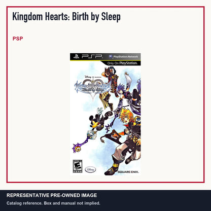 Representative pre-owned Kingdom Hearts: Birth by Sleep (PSP), minimal product layout.