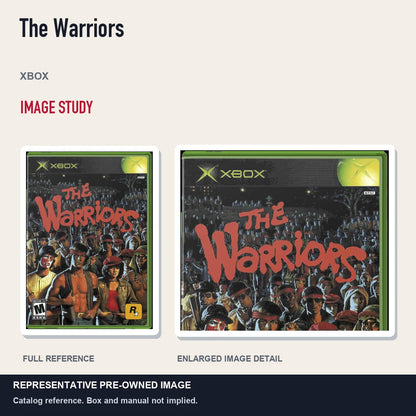 Representative pre-owned The Warriors (Xbox), full image and detail.