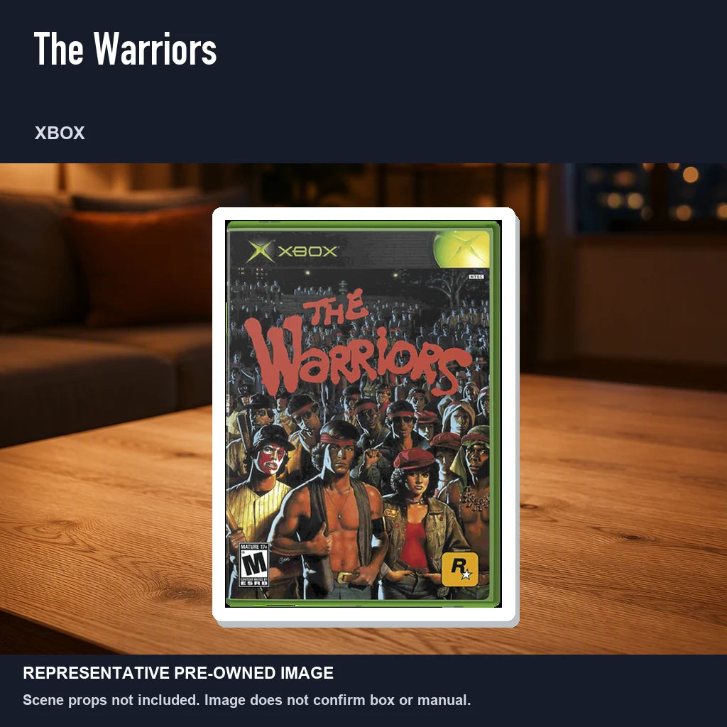 Representative pre-owned The Warriors (Xbox), product image in a styled room scene.