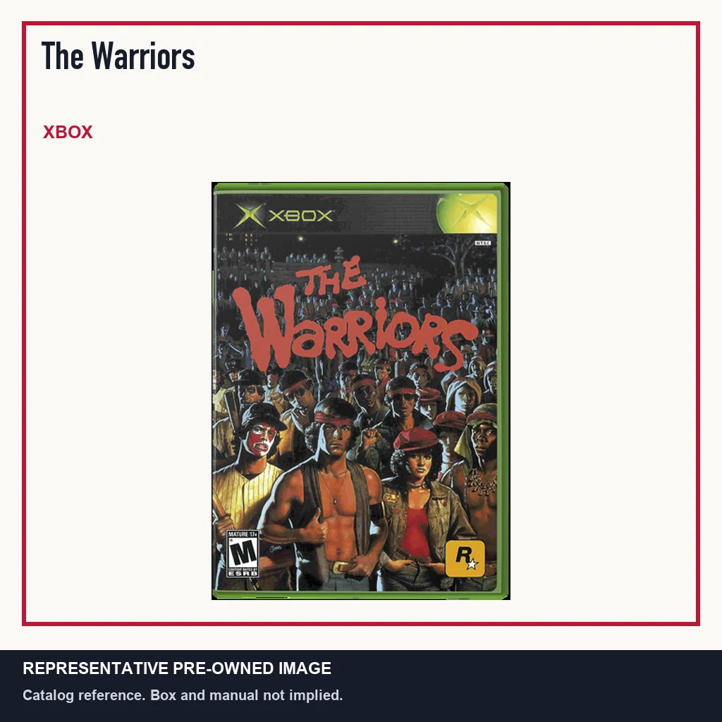 Representative pre-owned The Warriors (Xbox), minimal product layout.