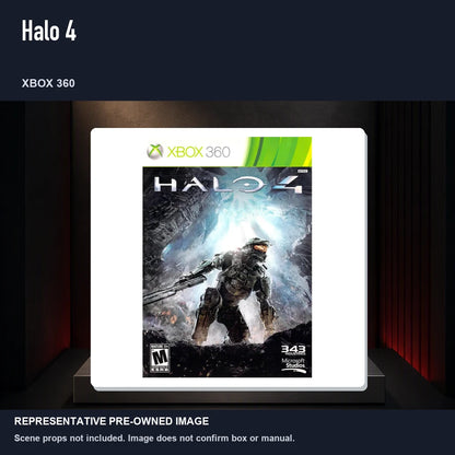 Representative pre-owned Halo 4 (Xbox 360), product image on a display panel.