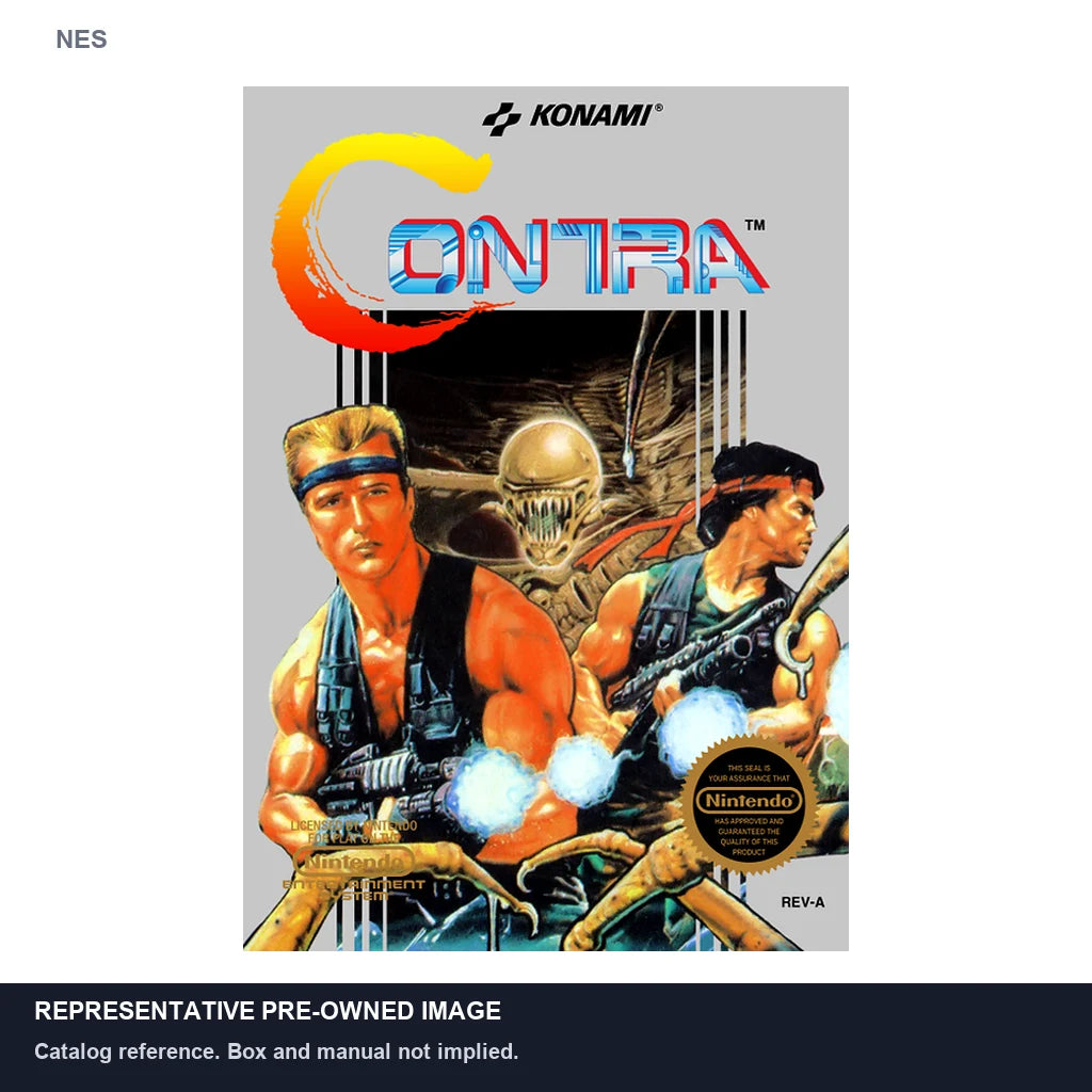 Representative pre-owned Contra (NES), white product reference.