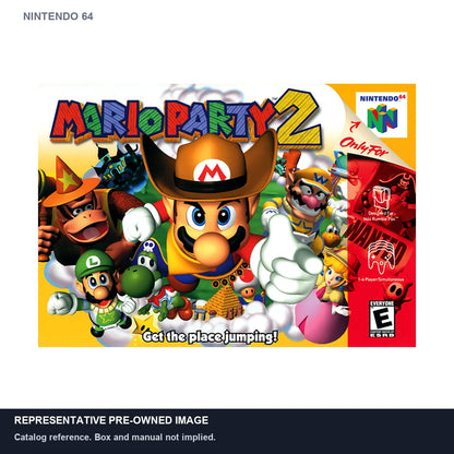 Representative pre-owned Mario Party 2 (Nintendo 64), white product reference.