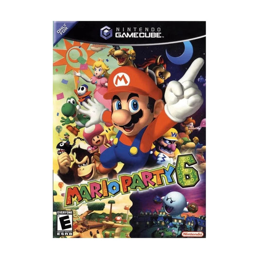 Representative pre-owned Mario Party 6 (GameCube), white product reference.