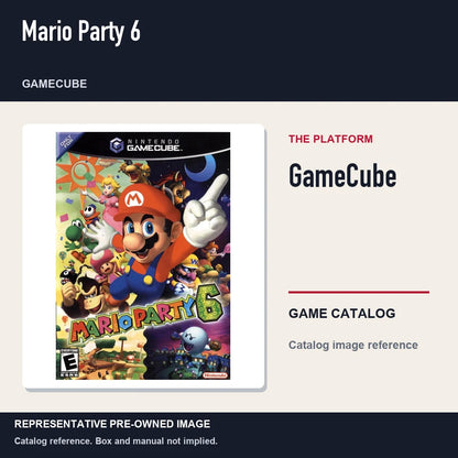 Representative pre-owned Mario Party 6 (GameCube), platform product layout.